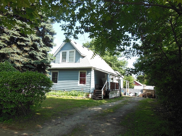 view of front of home