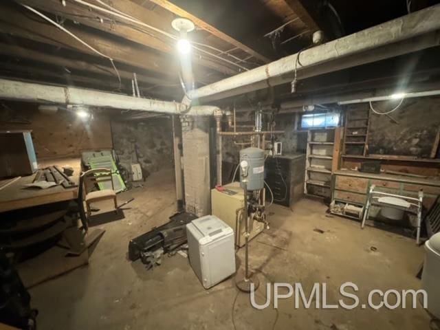 view of basement