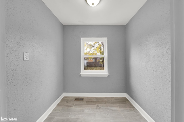 empty room featuring light hardwood / wood-style flooring