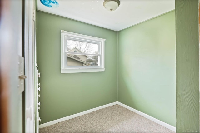 view of carpeted empty room