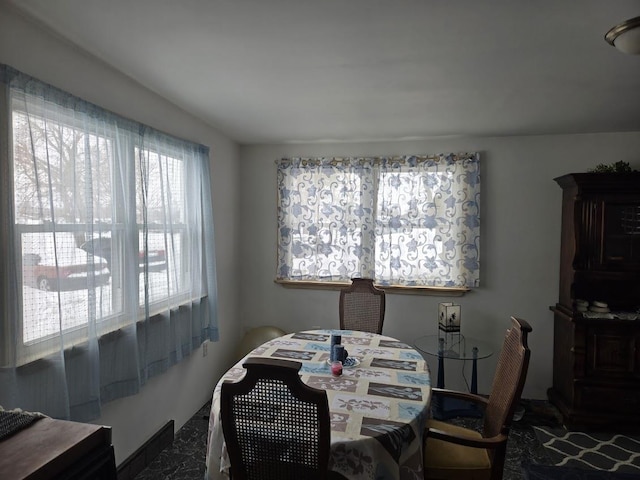 view of dining area