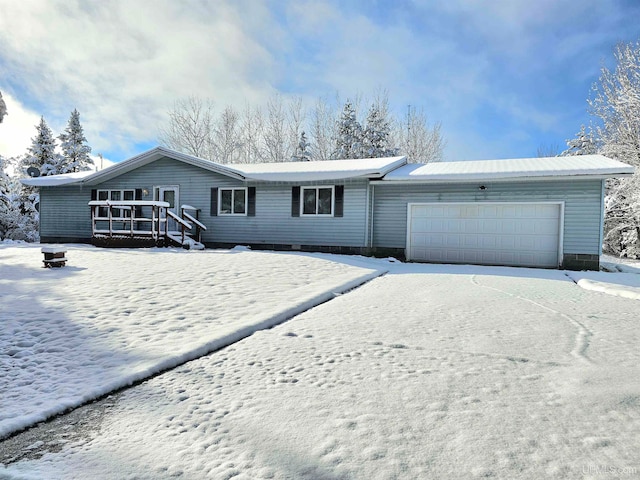 ranch-style house with a garage