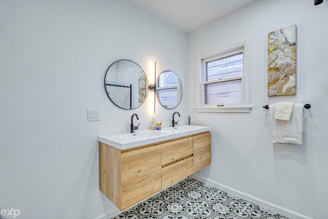 bathroom featuring vanity