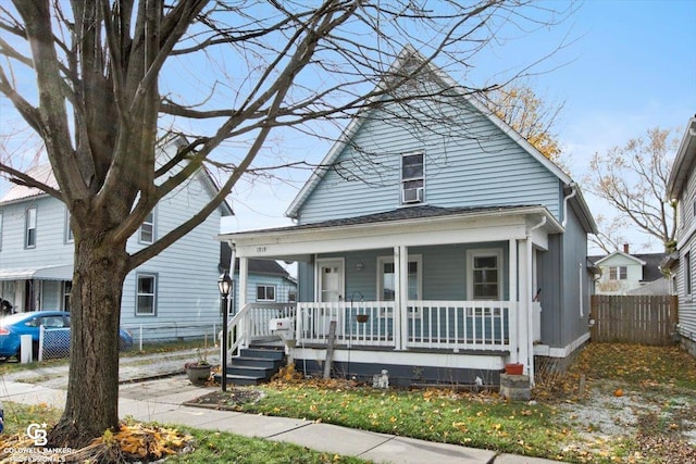 view of bungalow-style home