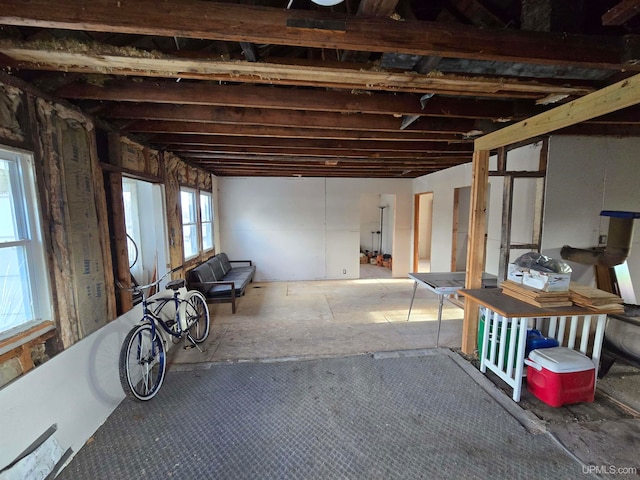 view of basement