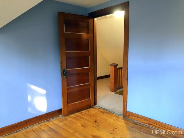 interior space featuring light hardwood / wood-style floors