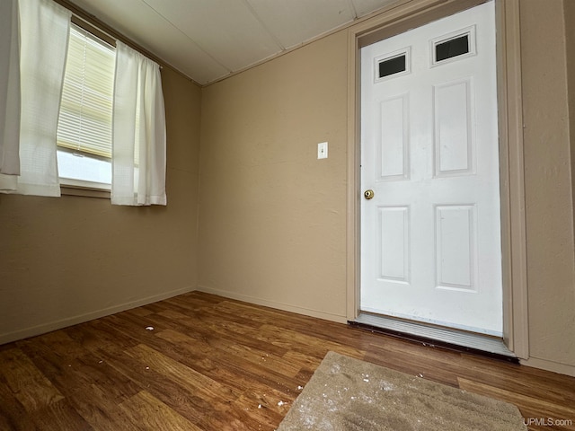 empty room with wood-type flooring