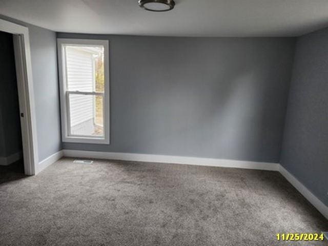 view of carpeted empty room