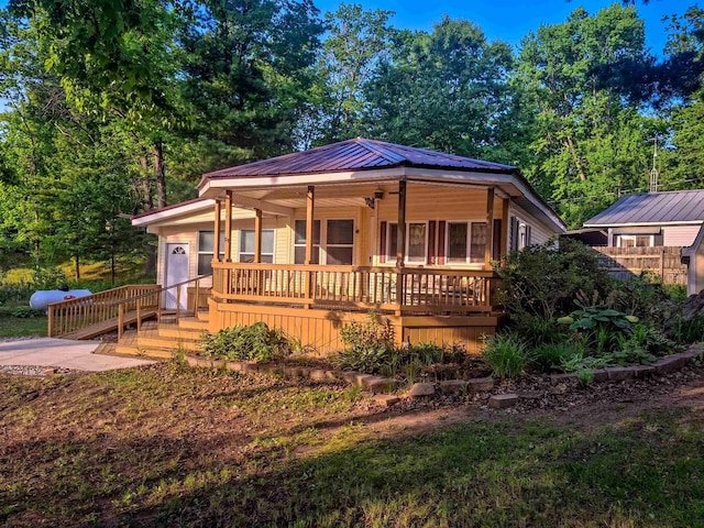 6741 Carpenter Rd, Harrison, MI 48625 - view of front of property featuring metal roof