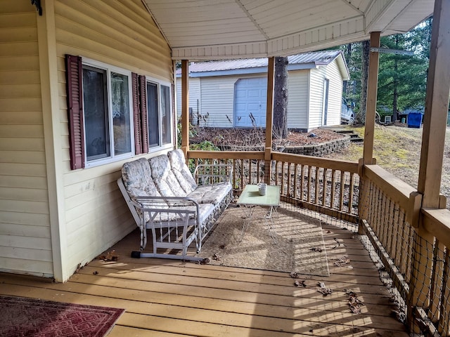 6741 Carpenter Rd, Harrison, MI 48625 - view of wooden terrace