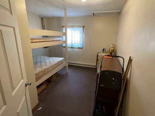 bedroom featuring baseboard heating