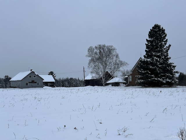 view of snowy yard