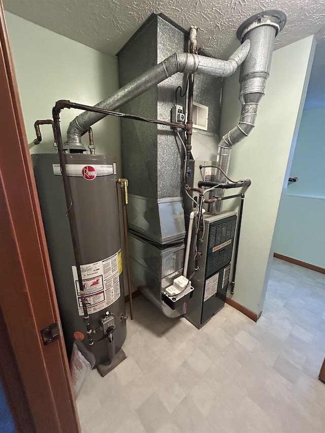 utilities featuring gas water heater