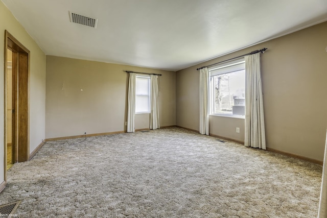 view of carpeted empty room