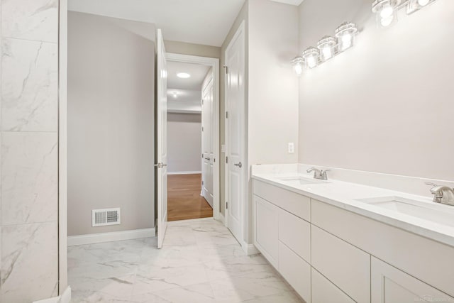 bathroom featuring vanity