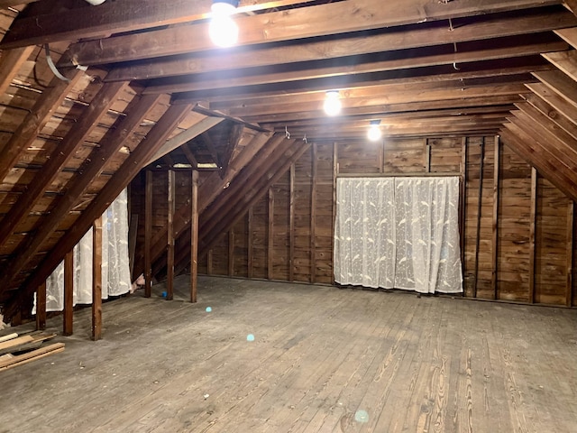 view of attic