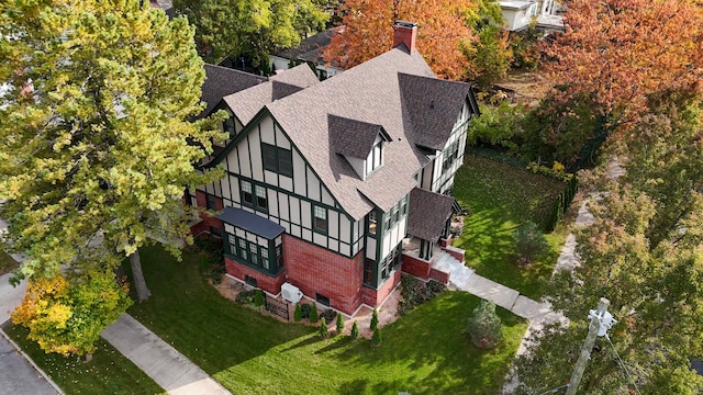 birds eye view of property