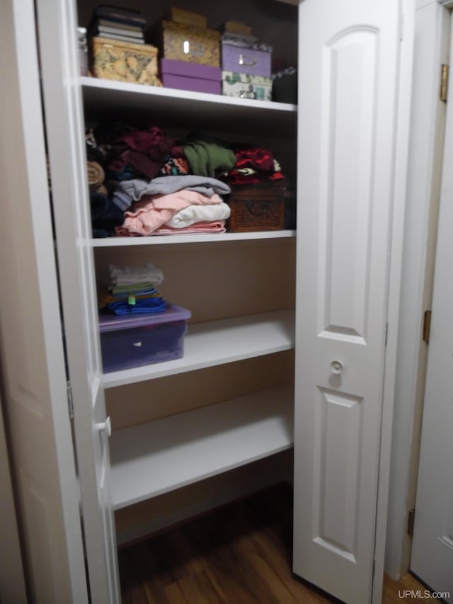 view of closet