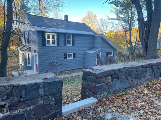 view of rear view of property