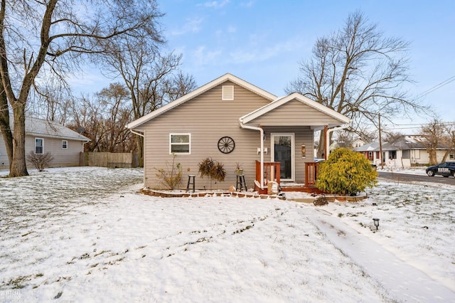 view of front of home