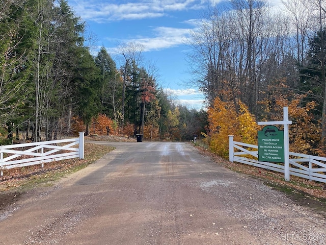 view of road