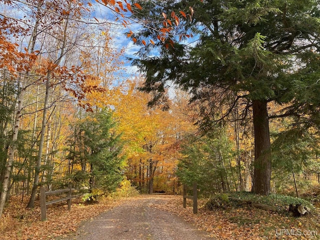 view of road