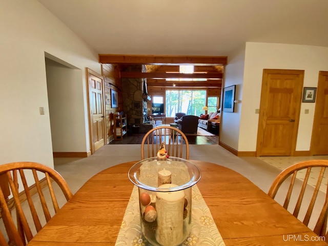 dining room featuring light hardwood / wood-style flooring