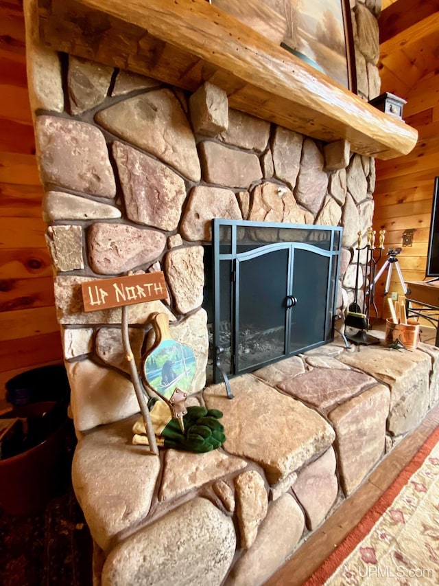N10006 Shore Dr, Au Train, MI 49806 - details featuring wooden walls