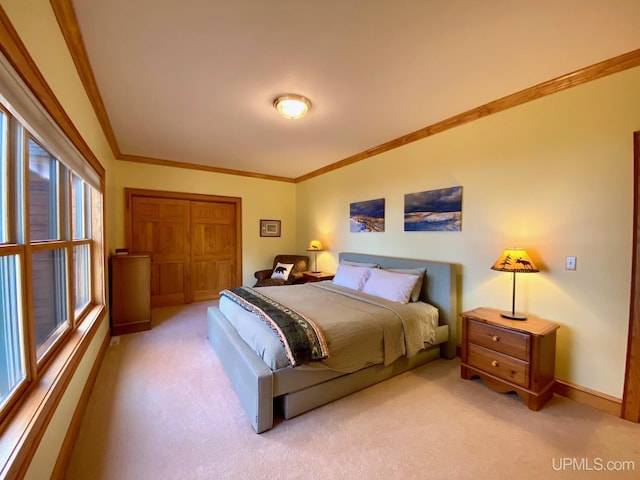 N10006 Shore Dr, Au Train, MI 49806 - bedroom with carpet floors and ornamental molding