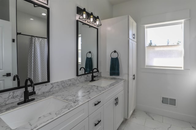 bathroom with vanity