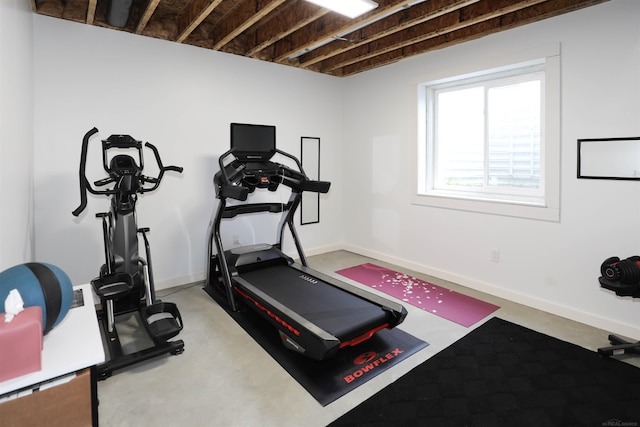 view of workout room