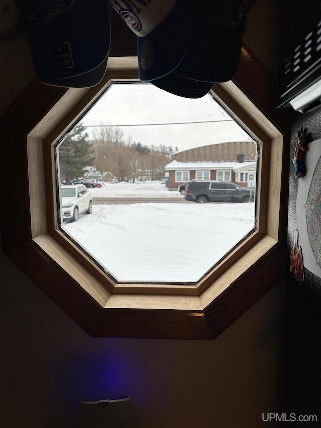 details featuring a garage door opener