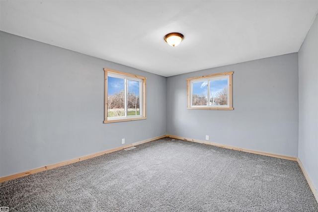 empty room with carpet floors