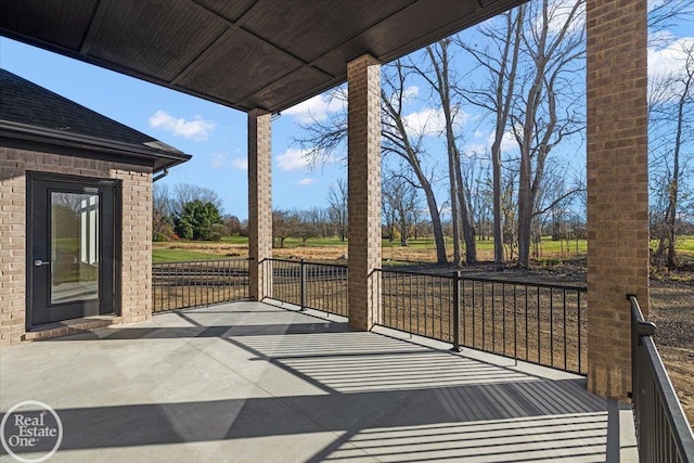 view of patio / terrace with covered porch