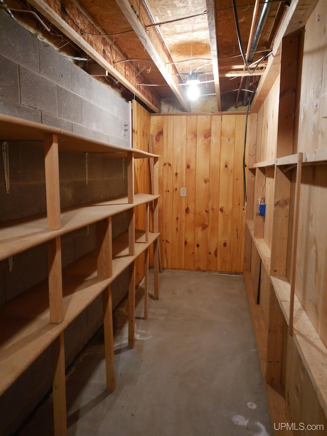 view of storage room