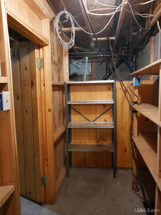 view of storage room