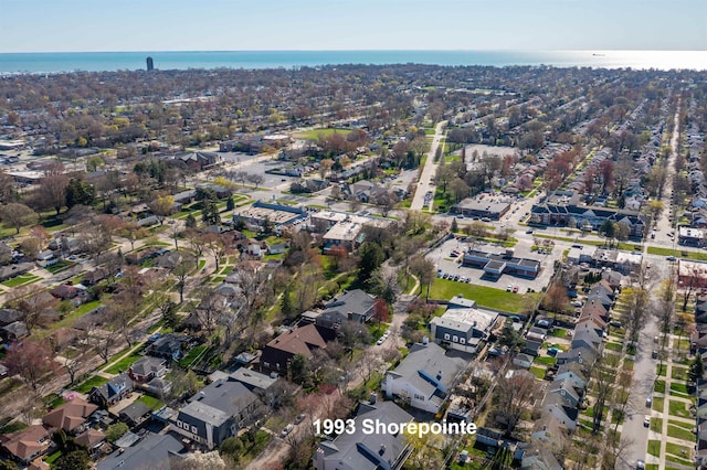 1993 Shorepointe Ln, Grosse Pointe Woods, MI 48236 - drone / aerial view featuring a residential view and a water view