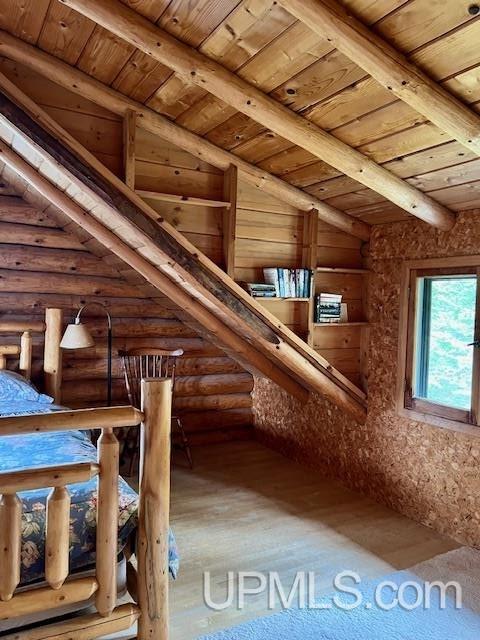 view of attic