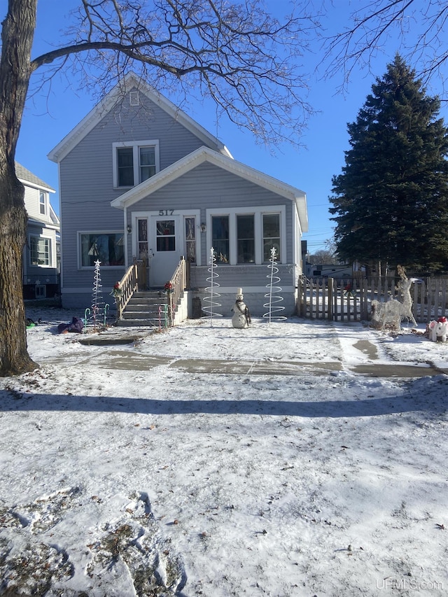 view of front of home