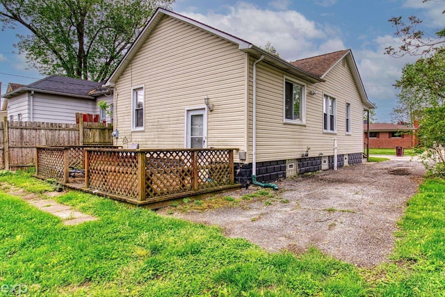 view of rear view of property