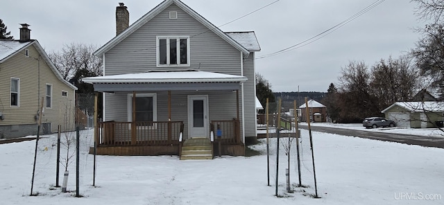 view of front of house featuring a porch