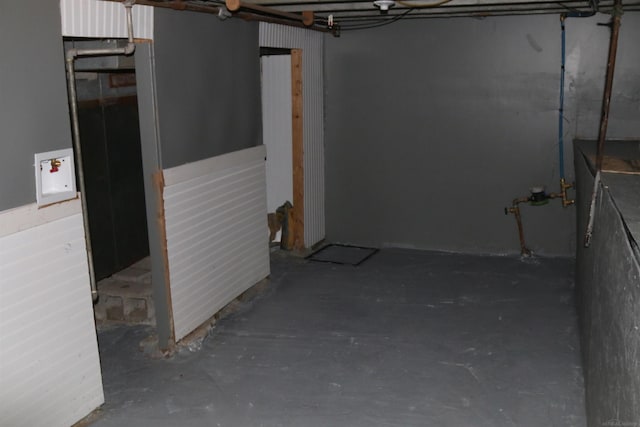 view of basement