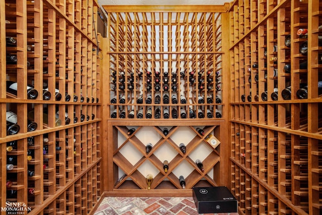 view of wine room