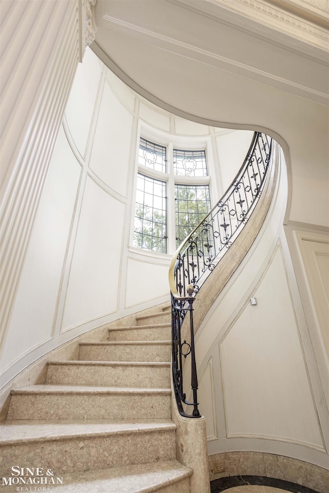 view of staircase