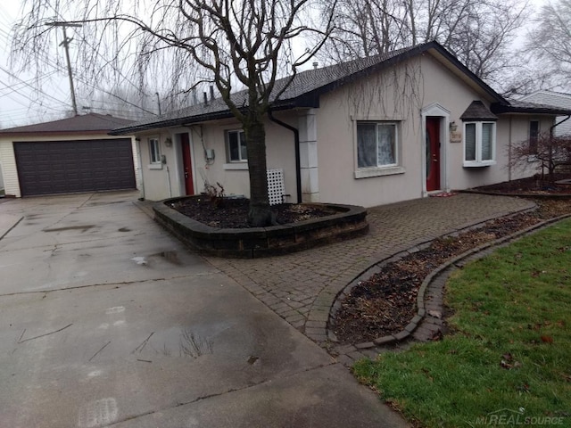 ranch-style house with a garage