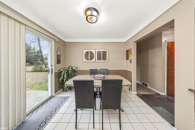 view of dining area