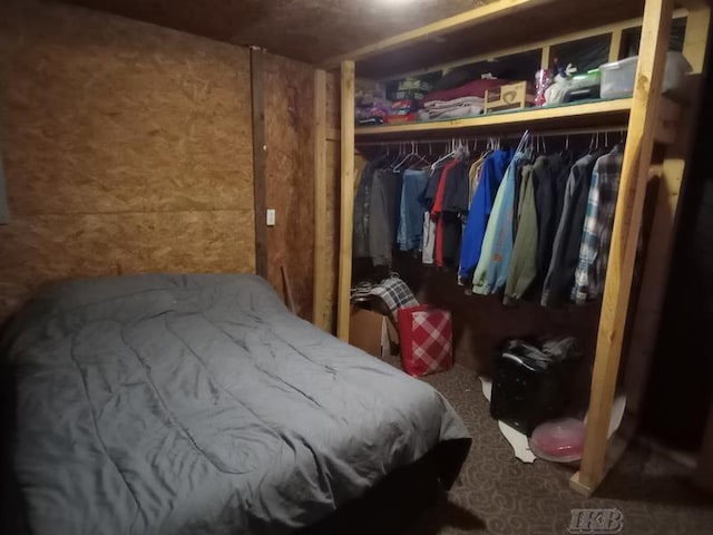 bedroom with a closet