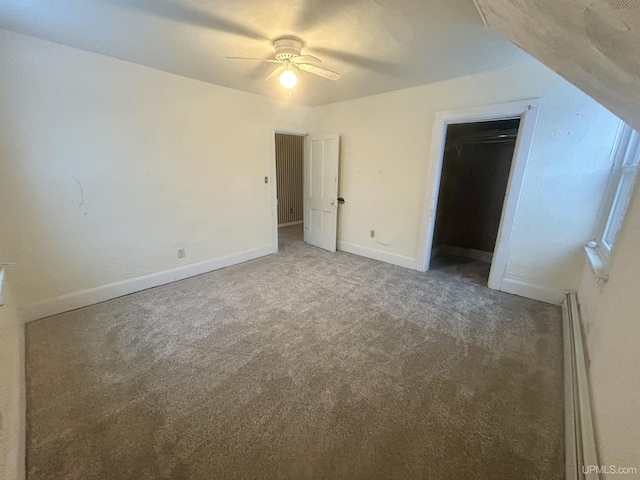 301 E Chocolay St, Munising, MI 49862 - unfurnished bedroom with carpet and ceiling fan