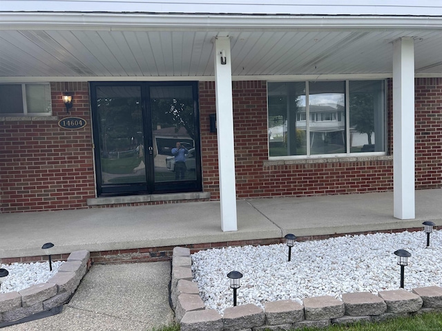 exterior space featuring a porch