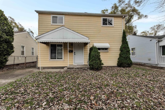 view of front of house